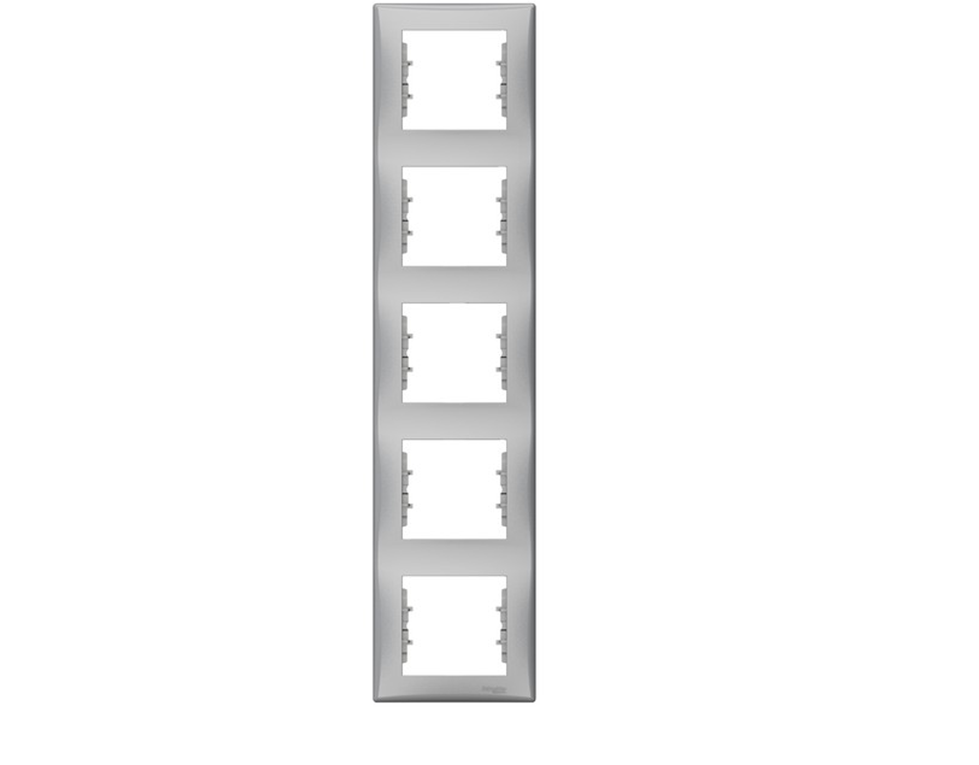 Schneider Electric Sedna πλαίσιο 5 θέσεων κάθετο Αλουμίνιο Γκρι SDN5801560