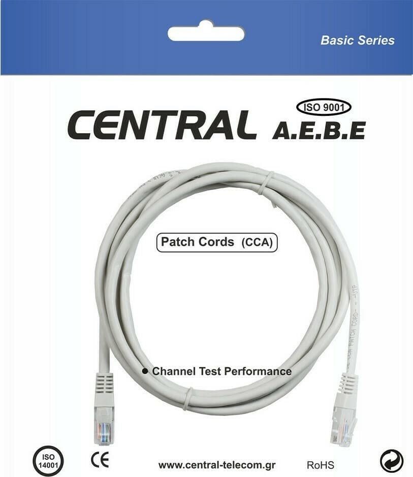 Central U/UTP Cat.5e Καλώδιο Δικτύου Ethernet 20m Γκρι - Image 2