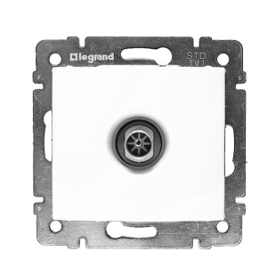 Legrand Valena Πρίζα Κεραίας Τηλεόρασης Διελεύσεως σε Λευκό χρώμα 774431