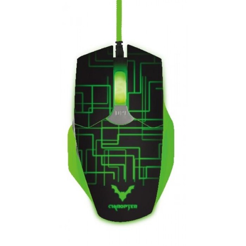 Wesdar GM3 Gaming Ενσύρματο Ποντίκι Με Led Μαύρο Πράσινο