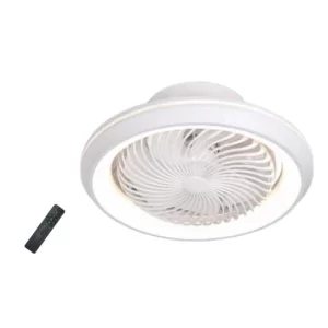 Niaros Ανεμιστήρας Οροφής DC Φ50 Bhoor Led CCT Στρογυλός Με Τηλεχειρισμό Λευκός