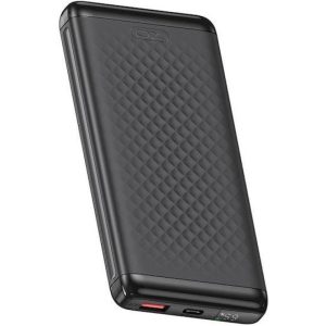 XO PB308 Power Bank 10000mAh 22.5W με Θύρα USB-A και Θύρα USB-C Quick Charge 3.0 Μαύρο